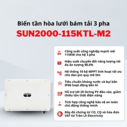 Biến Tần Hòa Lưới Huawei 115kW